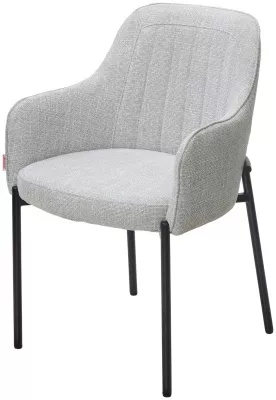 Стул ВИЛСОН (WILSON) Daly-11 светло-серый, ткань / черный каркас, ®DISAUR