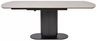 Стол KAI 140 TL-110 поворотная система раскладки, испанская керамика / Темно-серый / Черный, ®DISAUR
