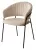 Стул ГЕММА, цвет H-06 Бежевый, велюр / черный каркас М-City Стул ГЕММА, цвет H-06 Бежевый, велюр / черный каркас М-City