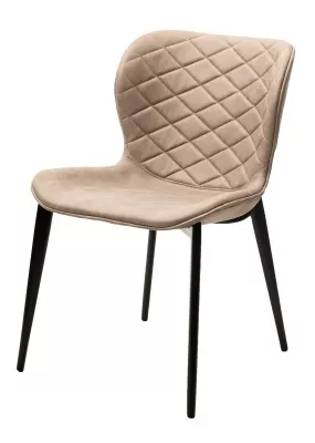 Стул КЛОД, цвет Kiprus-03 Латте, искусственная замша / черный каркас М-City