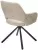Стул NURI 180 град. поворот. 3018-10 бежевый, шенилл/ черный каркас, ®DISAUR