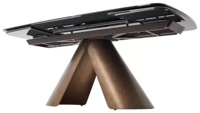 Стол КАЛЬДЕРОН (CALDERON) 180 цвет TL-137  матовый, исп керамика / МЕДНЫЙ БРАШИРОВАННЫЙ, ®DISAUR