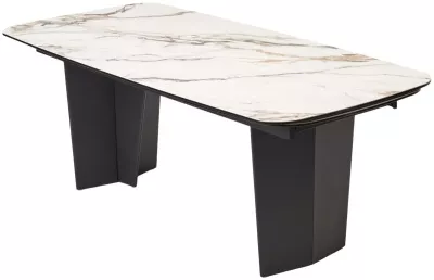 Стол MIKKEL 200 TL-188, испанская керамика / черный каркас, ®DISAUR