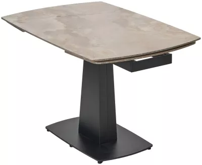 Стол BALDE 140 GLOSS AMBER JADE SOLID CERAMIC / BLACK, ®DISAUR