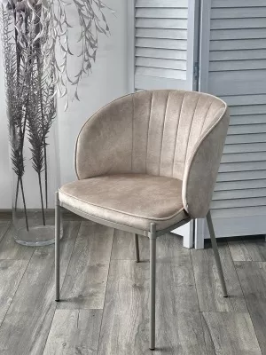Стул DIANA VBP-207 античный бежевый, велюр / латте каркас М-City
