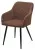 Стул BRANDY 505-11 Кофе, велюр "беспальчиковый" / черный каркас, М-City
