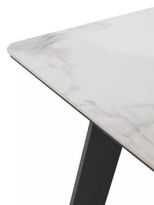 Стол ТИК ТАК 90 цвет PANDORA LIGHT Пандора, керамика / Черный каркас