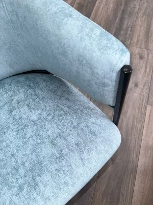 Стул ДИЛЛ, цвет RAIN 7 бриз, велюр / черный каркас М-City