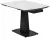 Стол BALDE 140 MATT WHITE MARBLE SOLID CERAMIC / BLACK, ®DISAUR Стол BALDE 140 MATT WHITE MARBLE SOLID CERAMIC / BLACK, ®DISAUR