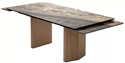 Стол МОЦАРТ 200 AMADEUS POLISHED, керамика / Дуб монтана М-City