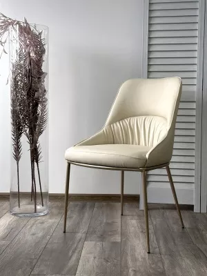 Стул ABRIOLA Milk T1-02, PU / шампань, ®DISAUR