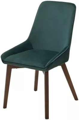 Стул КРИСТИАН (CRISTIAN) цвет ИЗУМРУДНЫЙ Future-073, велюр / орех, ®DISAUR