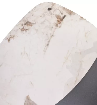 Стол кофейный ARVID PANDORA  керамика на стекле/ окрашенный МДФ / темно-серый МДФ каркас ®DISAUR