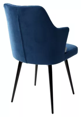 Стул HERMAN 360 град. СИНИЙ #29, велюр / черный каркас М-City