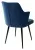 Стул HERMAN 360 град. СИНИЙ #29, велюр / черный каркас М-City
