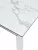 Стол CORNER 120 MATTE STATUARIO Белый мрамор матовый керамика, стекло/ белый каркас, ®DISAUR
