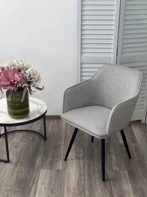 Стул FORT 360 град. поворот. NS10 Серый, букле / черный каркас, М-City