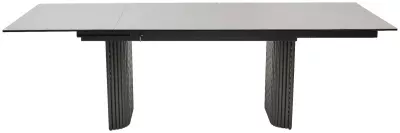 Стол RAGNAR 180 цвет 1699 Серая кожа, керамика / Темно-серый каркас, ®DISAUR