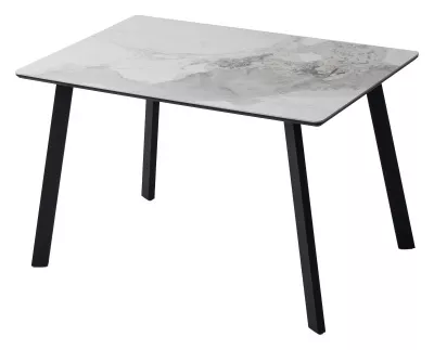 Стол ТИК ТАК 120 цвет PANDORA LIGHT Пандора, керамика / Черный каркас