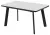Стол НОРД 140  ОНИКС, керамика / Черный каркас