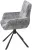 Стул EILAT 360 град. поворот с возвратом, Cremona-95 серый, ткань / Черный, ®DISAUR Стул EILAT 360 град. поворот с возвратом, Cremona-95 серый, ткань / Черный, ®DISAUR