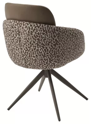 Стул ГРЕЙС (GRACE) 360 град. цвет ТЕМНЫЙ ЛАТТЕ 36-14 / HUNTER-400, экокожа/ ткань / ЛАТТЕ, ®DISAUR