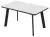 Стол НОРД 140  ОНИКС, керамика / Черный каркас
