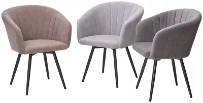 Стул RUNA, 360 град. поворот. B28 Темнор-серый, велюр / черный каркас, М-City