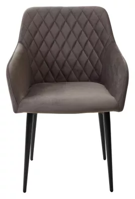 Стул BRANDY-X ГРАФИТ #14, велюр / черный каркас М-City