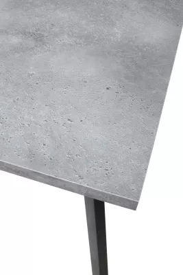 Стол БРИК М (BRICK M) 120 Бетон Портленд/ Черный