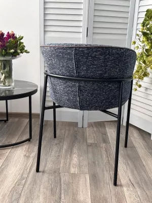 Стул GUST цвет стальной синий TOPIC 330 / черный каркас / Товарный знак DISAUR