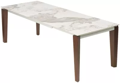 Стол ESMIR 180 GLOSS LUXURY PANDORA SOLID CERAMIC/орех, ®DISAUR