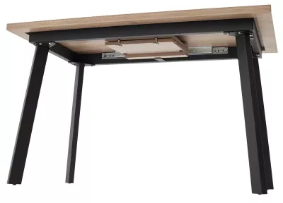 Стол КАНЗАС 120 ДУБ КУНЕО / Черный каркас М-City