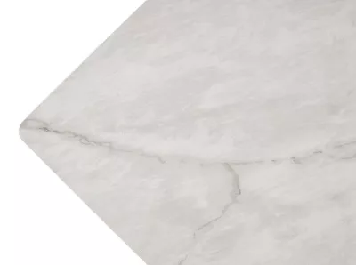 Стол ТИК ТАК 90  цвет ОНИКС, керамика / Черный каркас