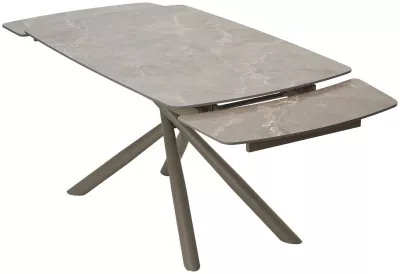 Стол RIVOLI 140 MATT LATTE STONE SOLID CERAMIC / TAUPE, ®DISAUR