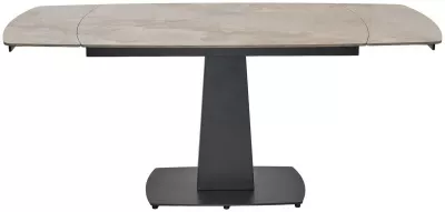 Стол BALDE 140 GLOSS AMBER JADE SOLID CERAMIC / BLACK, ®DISAUR