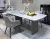 Стол КАЛВИН (CALVIN) 180 цвет КАРРАРА (SEMI-POLISHED SNOW CARRARA SOLID CERAMIC / СЕРЫЙ ДУБ, ®DISAUR