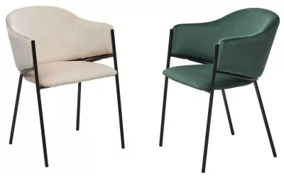 Стул ДИЛЛ, цвет H-30 изумрудный, велюр / черный каркас М-City