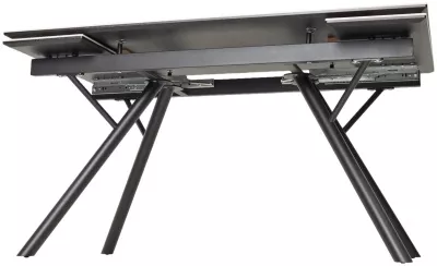 Стол ЛИБЕРТИ 140 Pandora, керамика / Черный каркас М-City