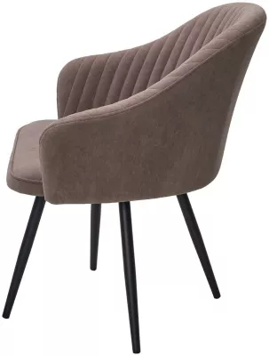 Стул AVIOR, 360 град. поворот. B5 Капучино, велюр / черный каркас, М-City