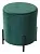 Пуф для гостиной ФЕЛИКС круглый зеленый #19, велюр / черный каркас М-City