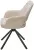 Стул NURI 180 град. поворот. 3018-10 бежевый, шенилл/ черный каркас, ®DISAUR