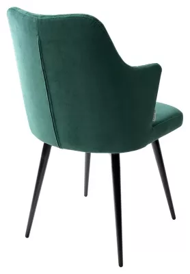 Стул HERMAN 360 град. ЗЕЛЕНЫЙ #19, велюр / черный каркас М-City