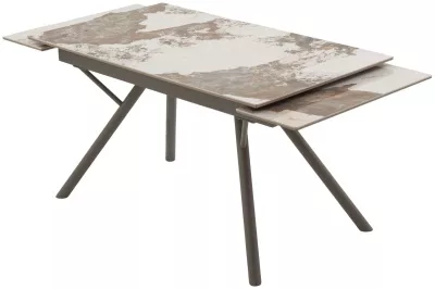 Стол ЛИБЕРТИ 140 Pandora, керамика / Латте каркас М-City