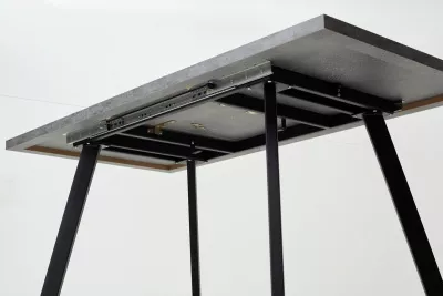 Стол BRICK M 120 Бетон Портленд/ Черный М-City