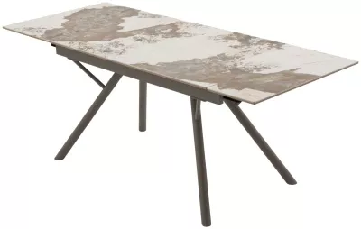 Стол ЛИБЕРТИ 140 Pandora, керамика / Латте каркас М-City