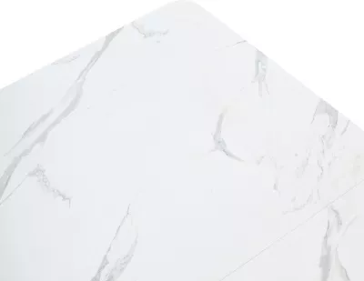 Стол Прага 120 БЕЛЫЙ МРАМОР FC13 CLEAF, пластик / БЕЛЫЙ М-City