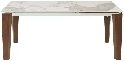 Стол ESMIR 180 GLOSS LUXURY PANDORA SOLID CERAMIC/орех, ®DISAUR