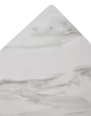 Стол ТИК ТАК 90  цвет Белый мрамор активный, керамика / Черный каркас