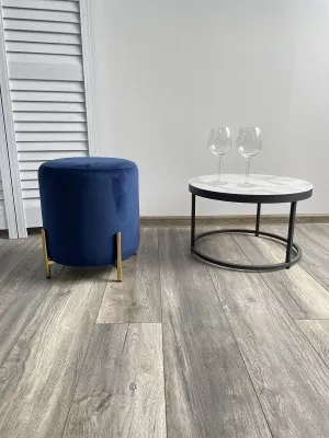 Пуф для гостиной RICE BLUVEL-86 NAVY BLUE / GOLD М-City